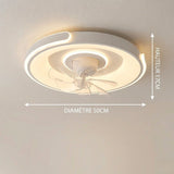 Matte White Ceiling Fan Light view 5
