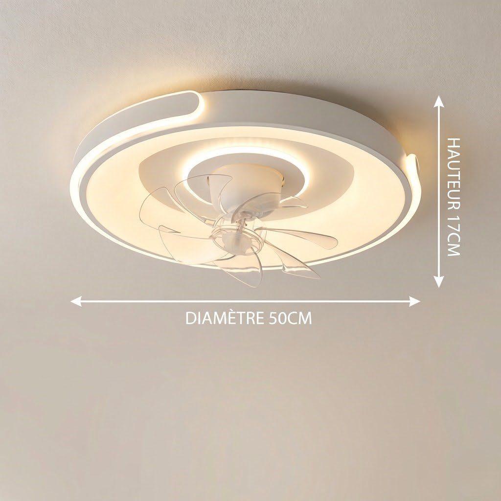 Matte White Ceiling Fan Light view 5