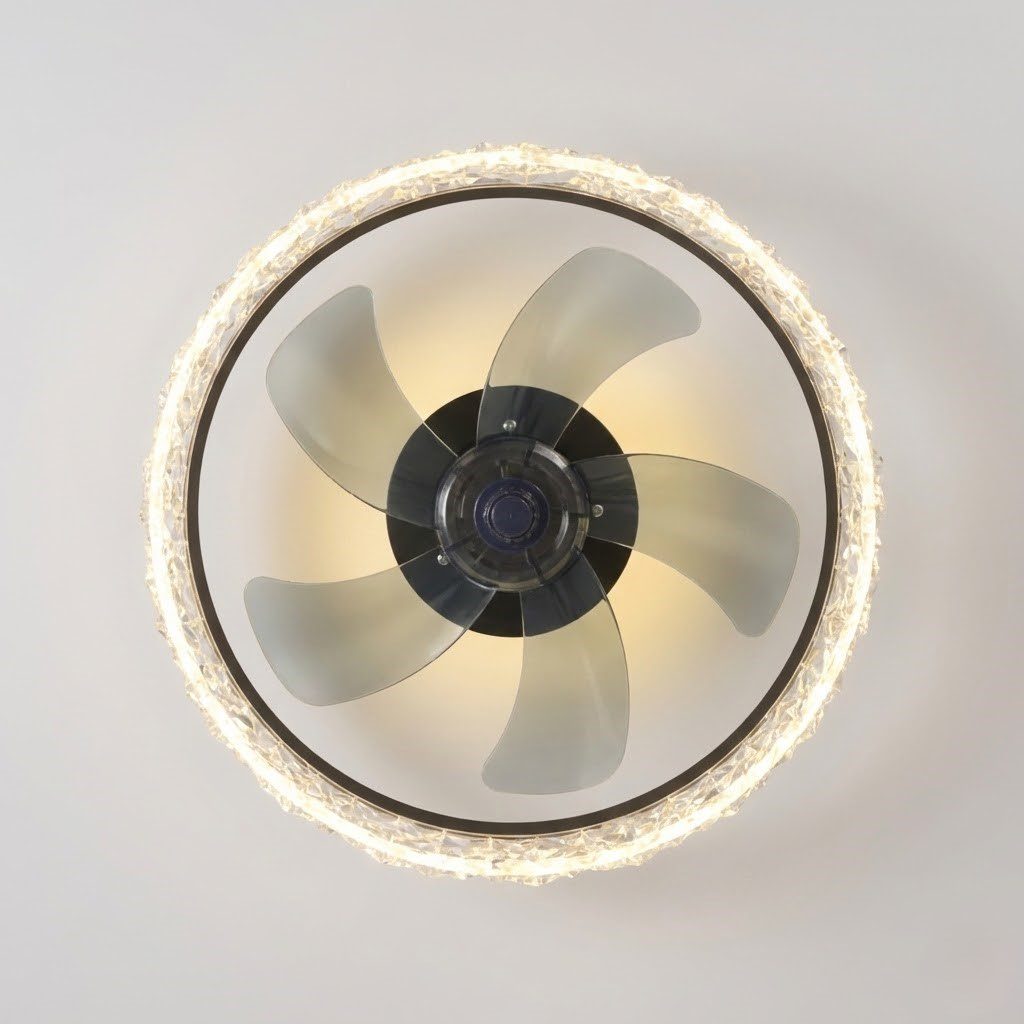 Matte Black Ceiling Fan Light view 4