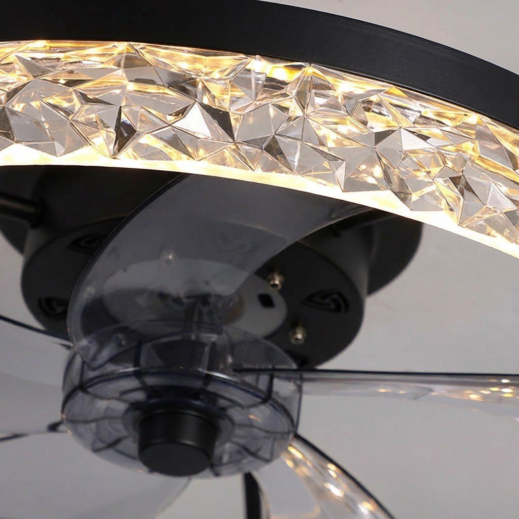 Matte Black Ceiling Fan Light view 5