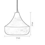 White Marble Pebble Pendant Light view 2