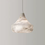 White Marble Pebble Pendant Light view 7