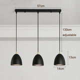 Black 3 Light Pendant view 3