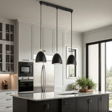 Black 3 Light Pendant view 4
