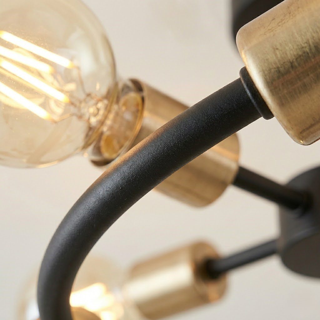 Black and Brass Ceiling Light view 5