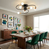 Black and Brass Ceiling Light view 6