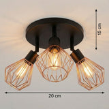 Black and Copper Ceiling Light view 7
