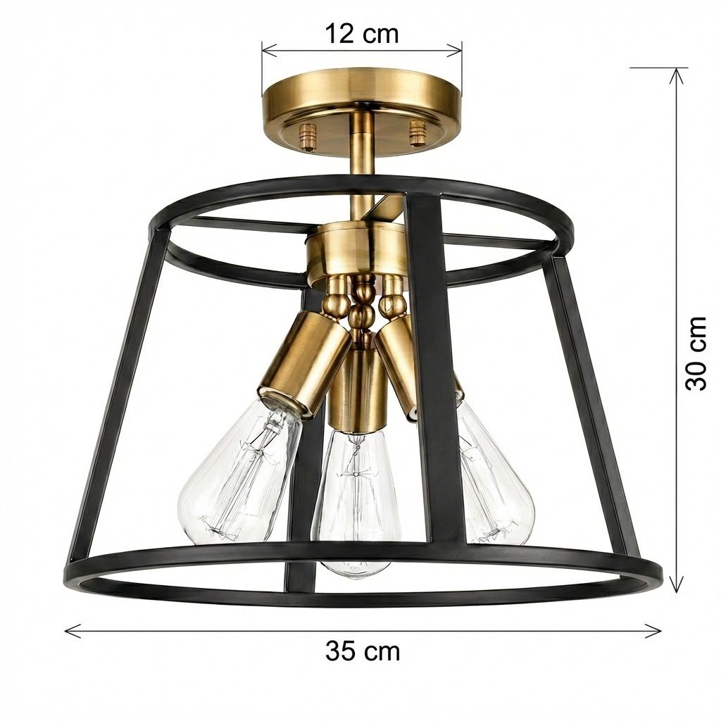 Black and Gold Ceiling Lights view 6