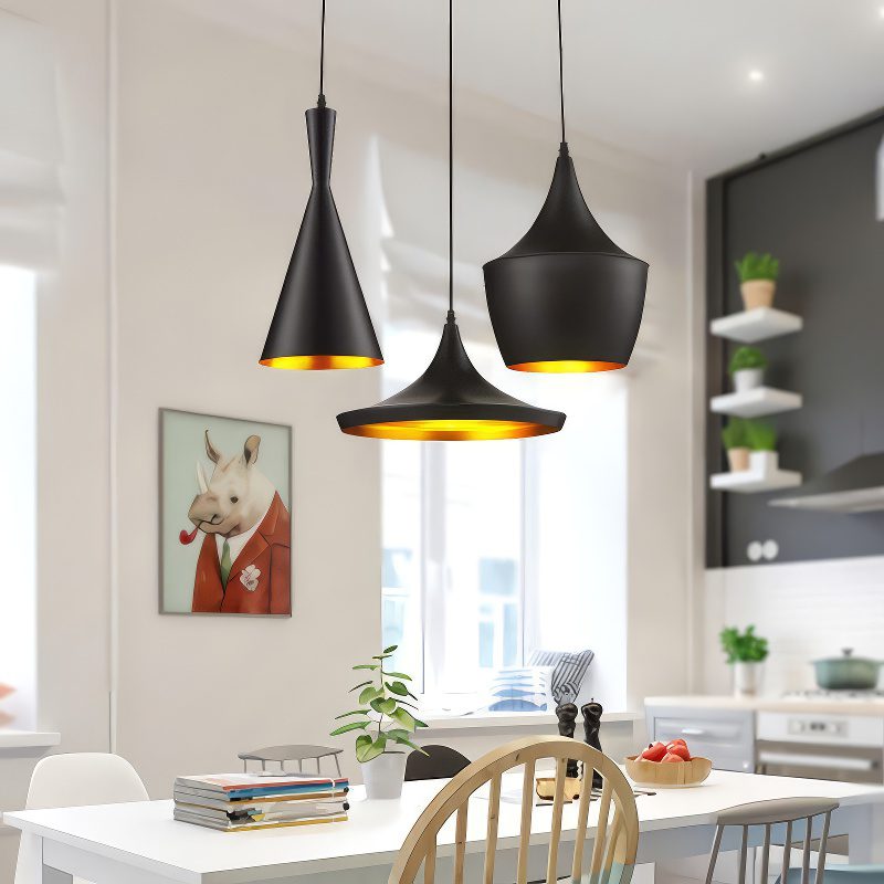 Black and Gold Pendant Light view 2