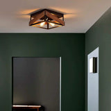 Black and Wood Ceiling Light view 5