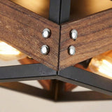 Black and Wood Ceiling Light view 6