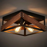 Black and Wood Ceiling Light view 8