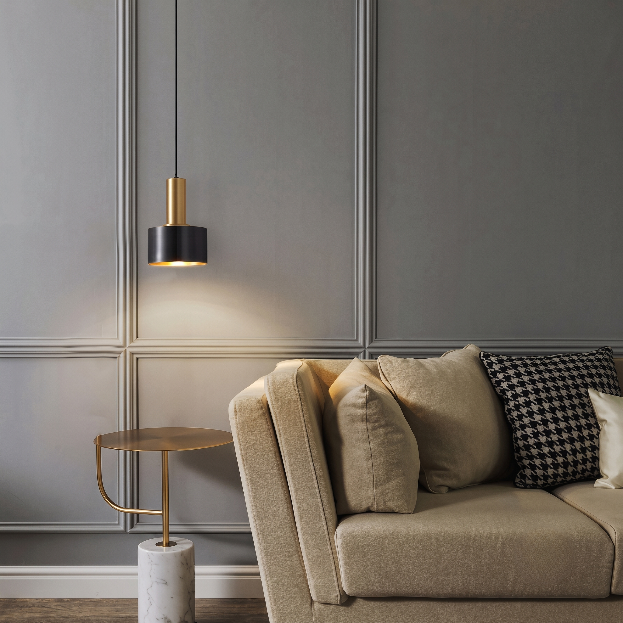 Black Brass Pendant Light view 6