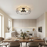 Black Cage Ceiling Light view 4