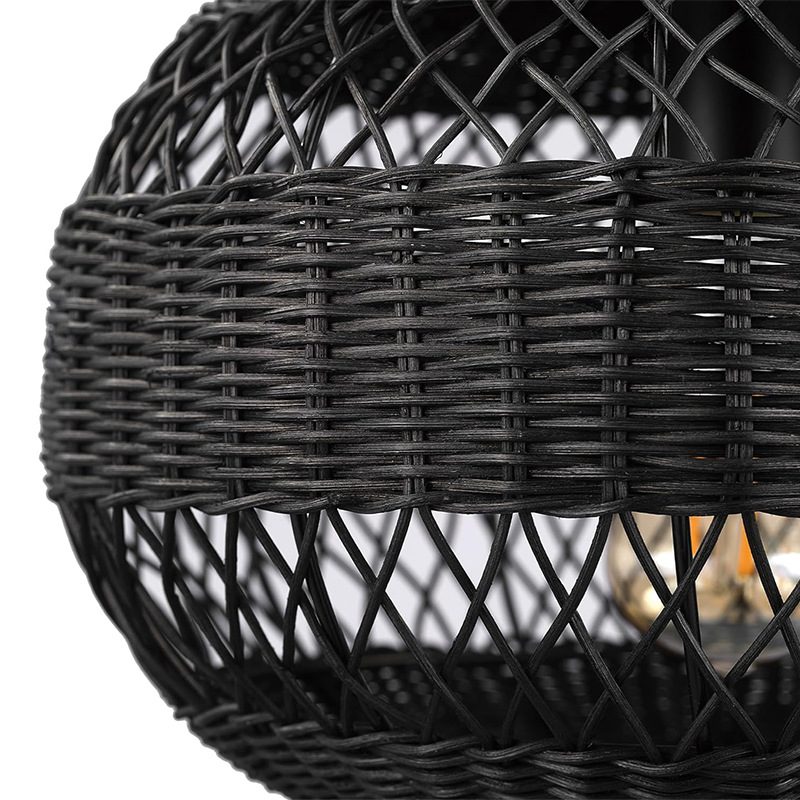 Black Cage Flush Ceiling Light view 8