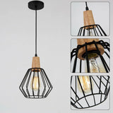 Black Cage Pendant Light view 4