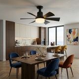 Black Ceiling Fan Light view 3