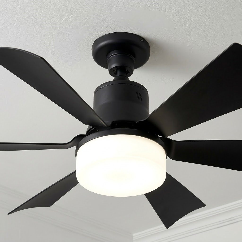 Black Ceiling Fan Light view 4