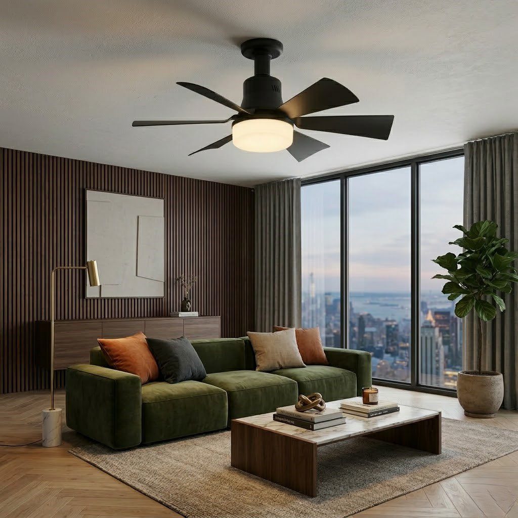Black Ceiling Fan Light view 5