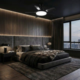 Black Ceiling Fan with Light view 1