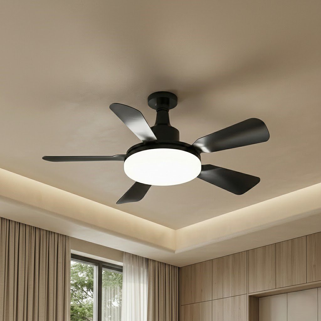 Black Ceiling Fan with Light view 2