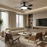Black Ceiling Fan with Light view 3
