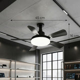 Black Ceiling Fan with Light view 7