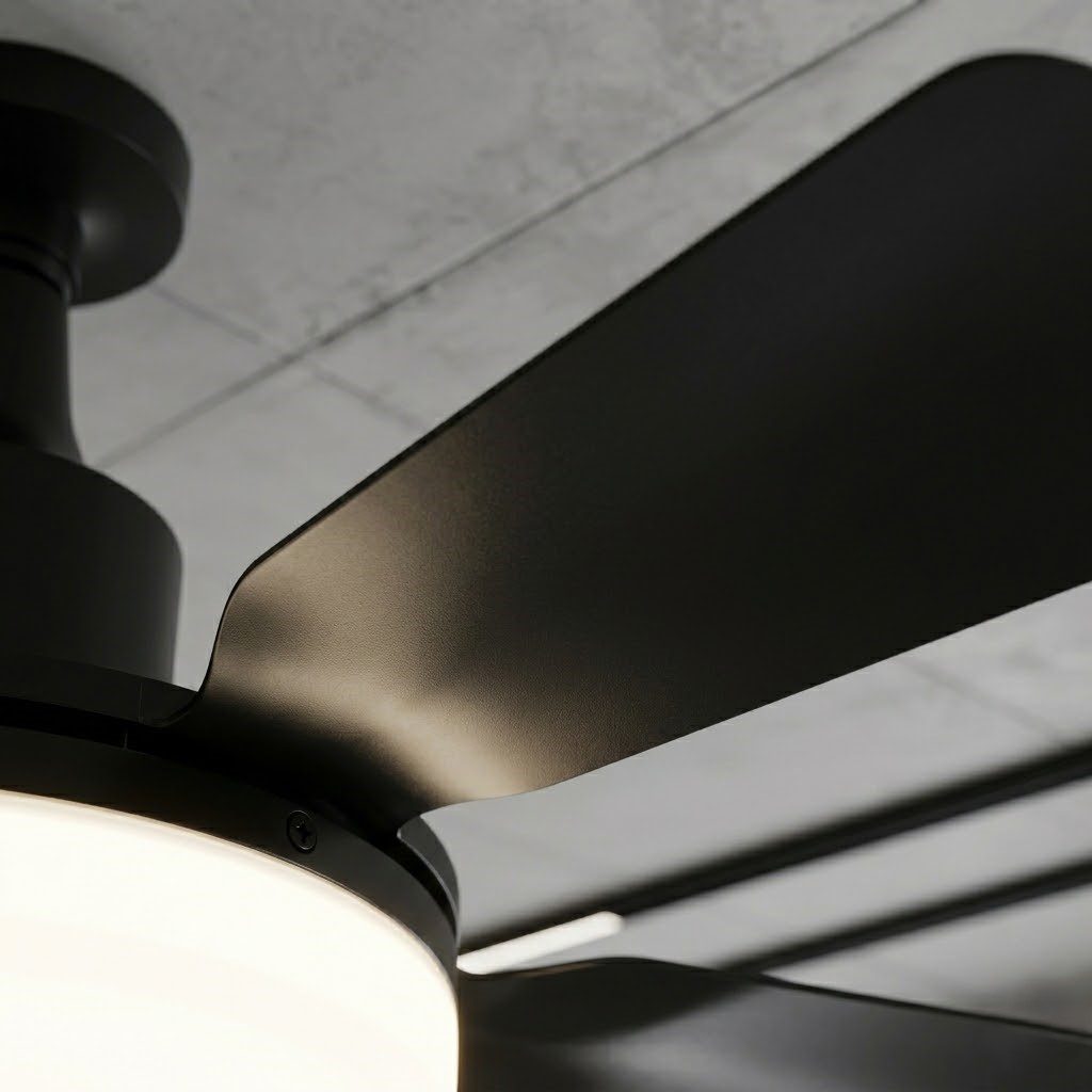 Black Ceiling Fan with Light view 8