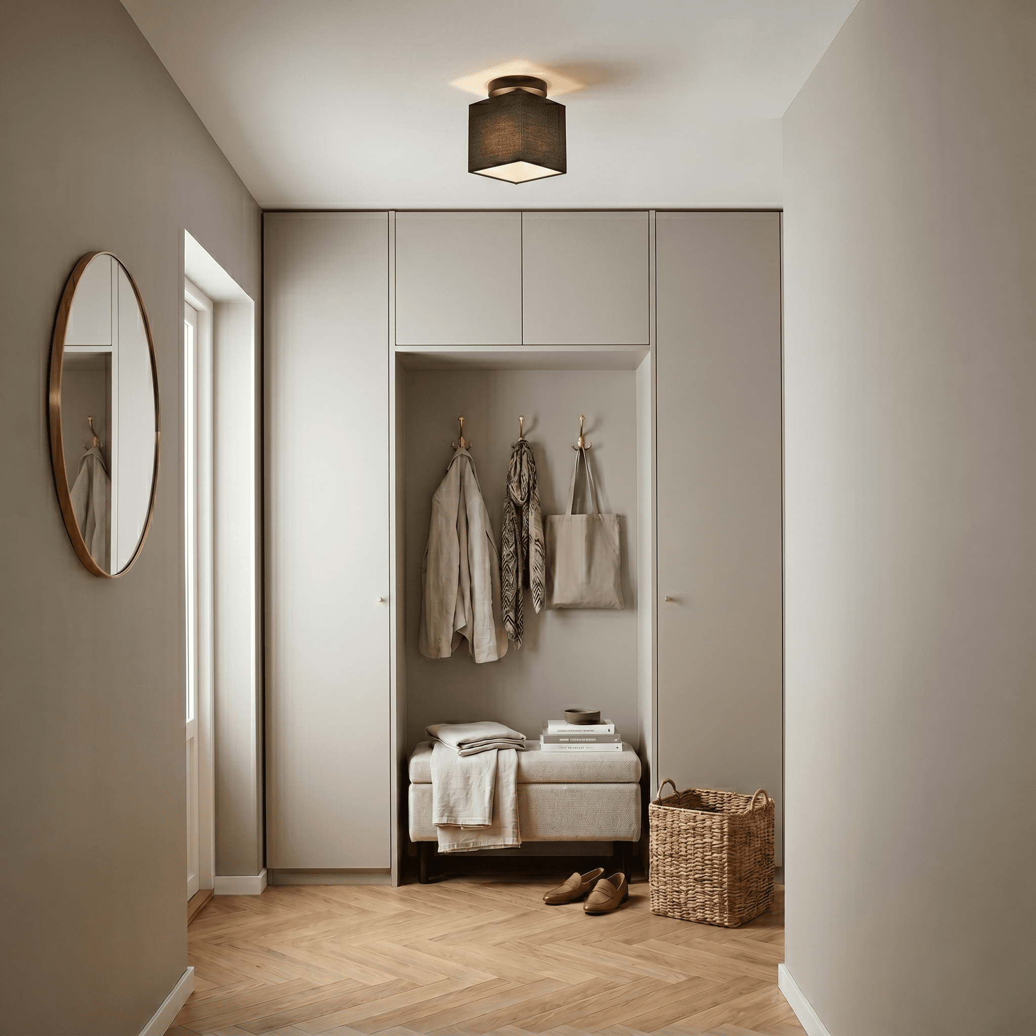 Black Ceiling Light Square view 3