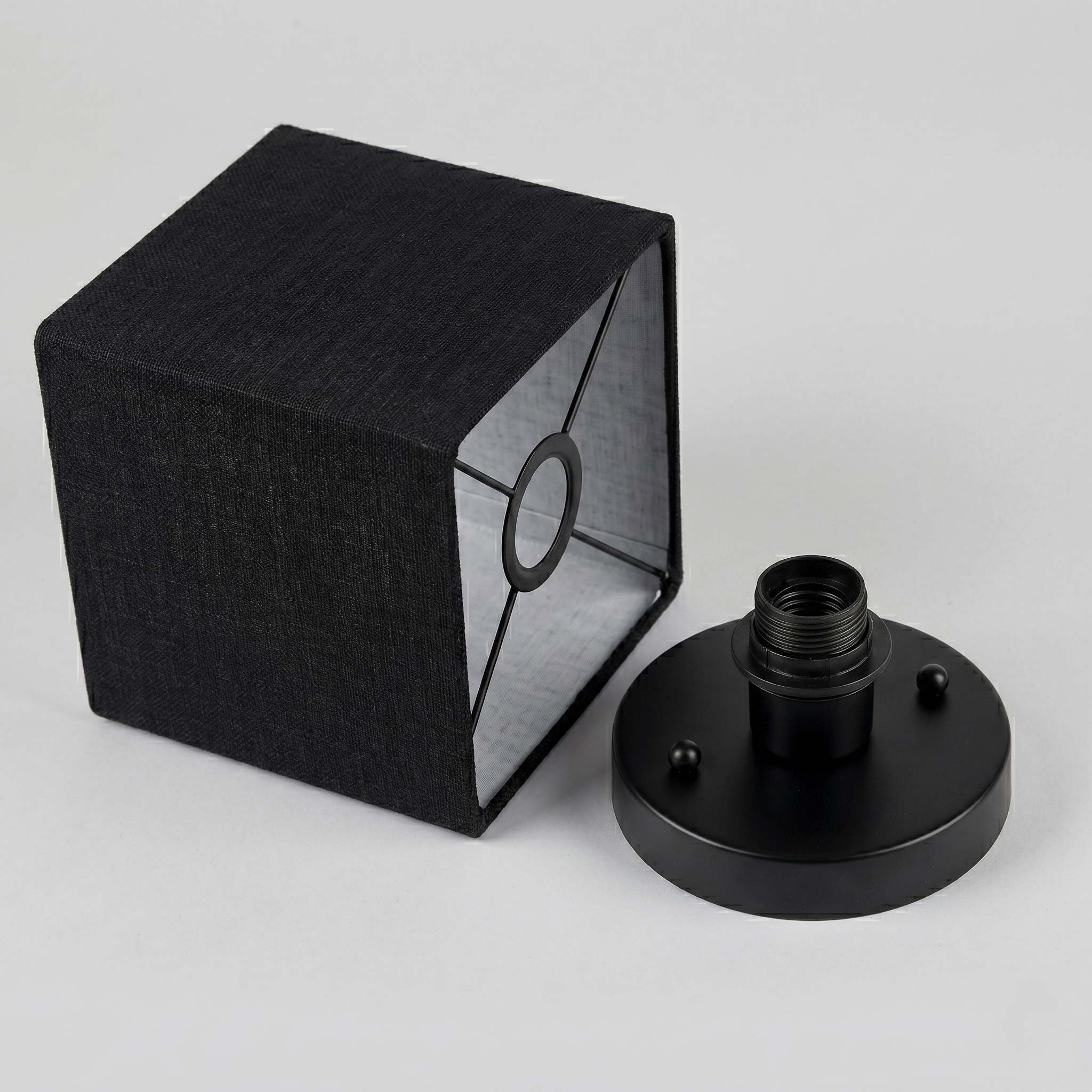 Black Ceiling Light Square view 5