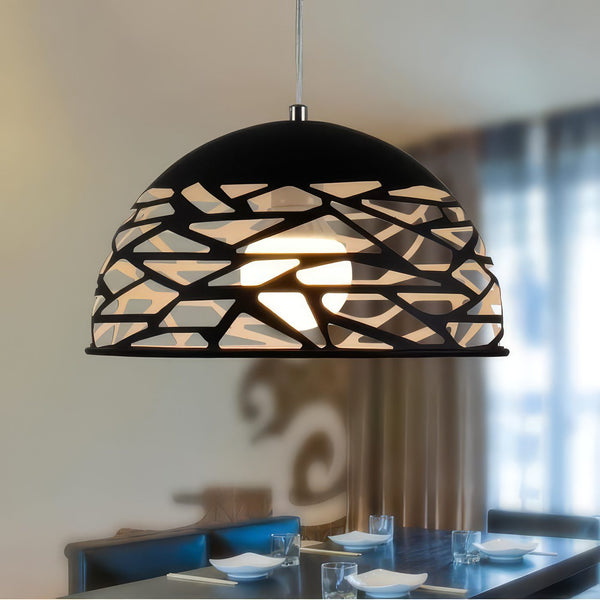 Black Dome Pendant Light