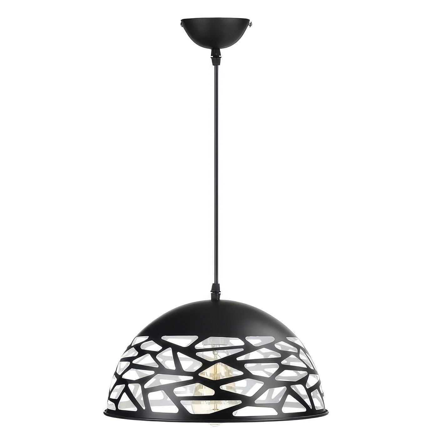 Black Dome Pendant Light view 4