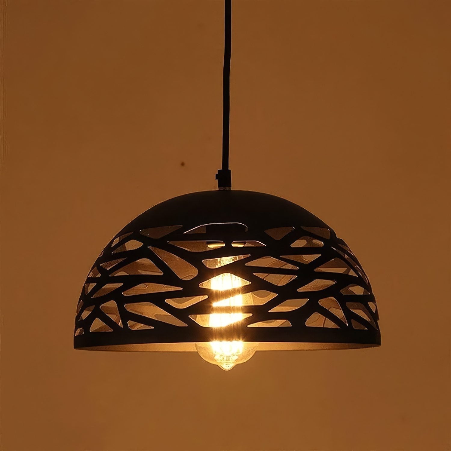 Black Dome Pendant Light view 6