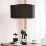 Black Drum Pendant Light view 1