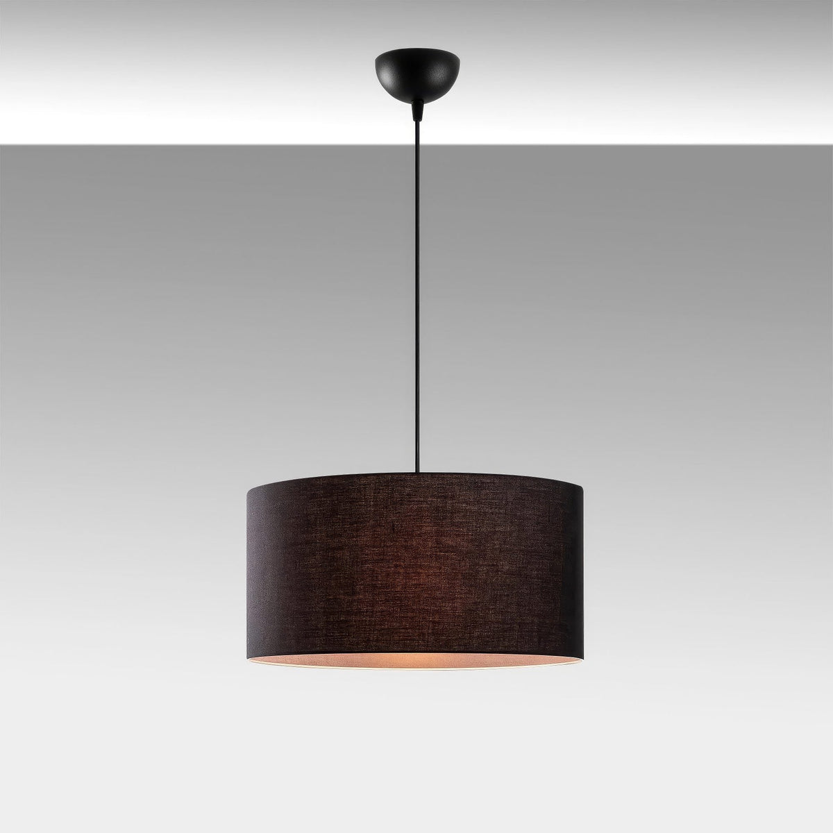Black Drum Pendant Light - image 2