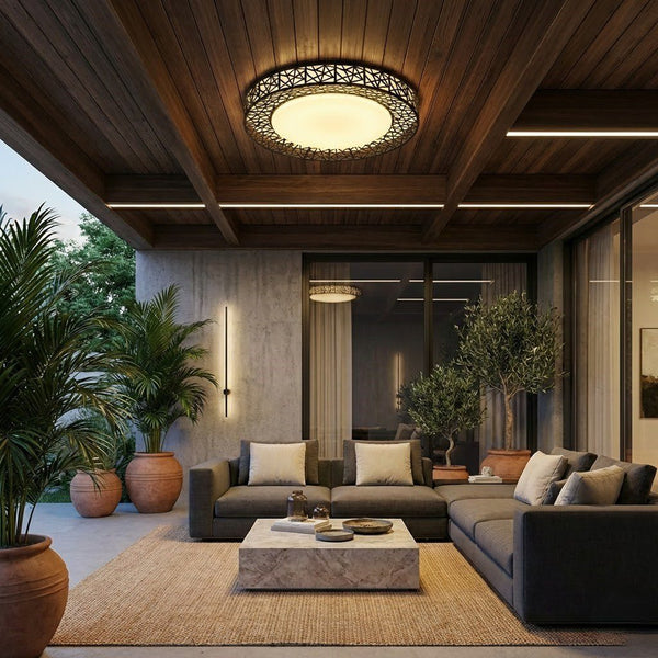 Black Flush Mount Ceiling Light