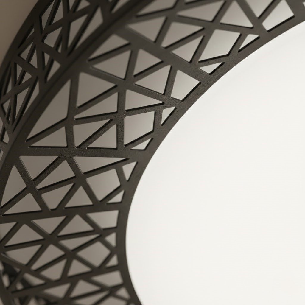 Black Flush Mount Ceiling Light view 5
