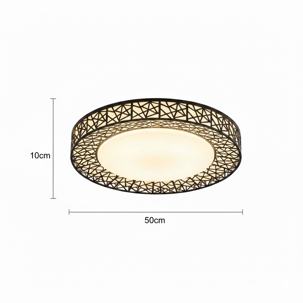 Black Flush Mount Ceiling Light view 8