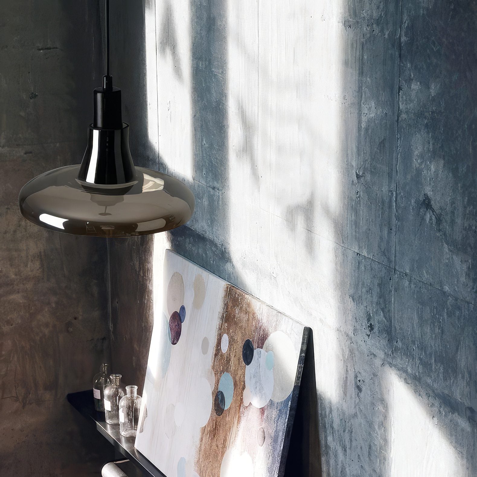 Black Glass Pendant Light view 4