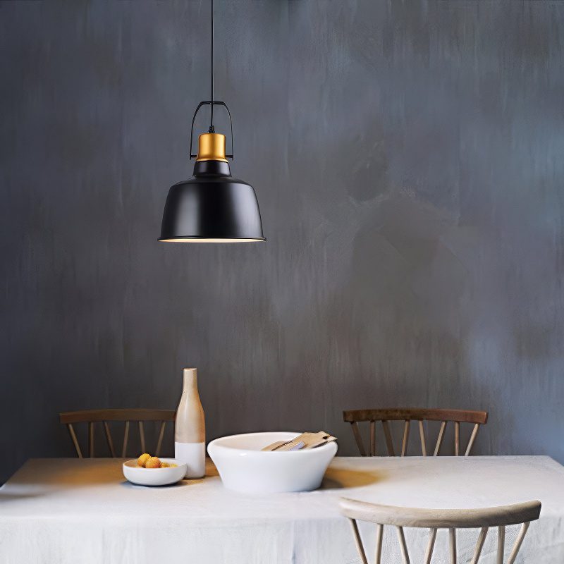 Black Gold Pendant Light