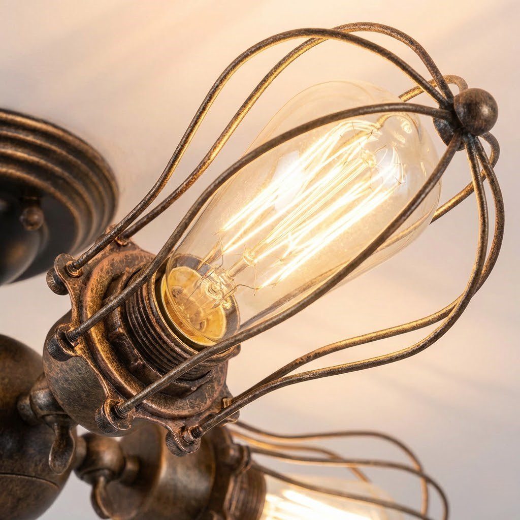 Black Industrial Ceiling Light view 10