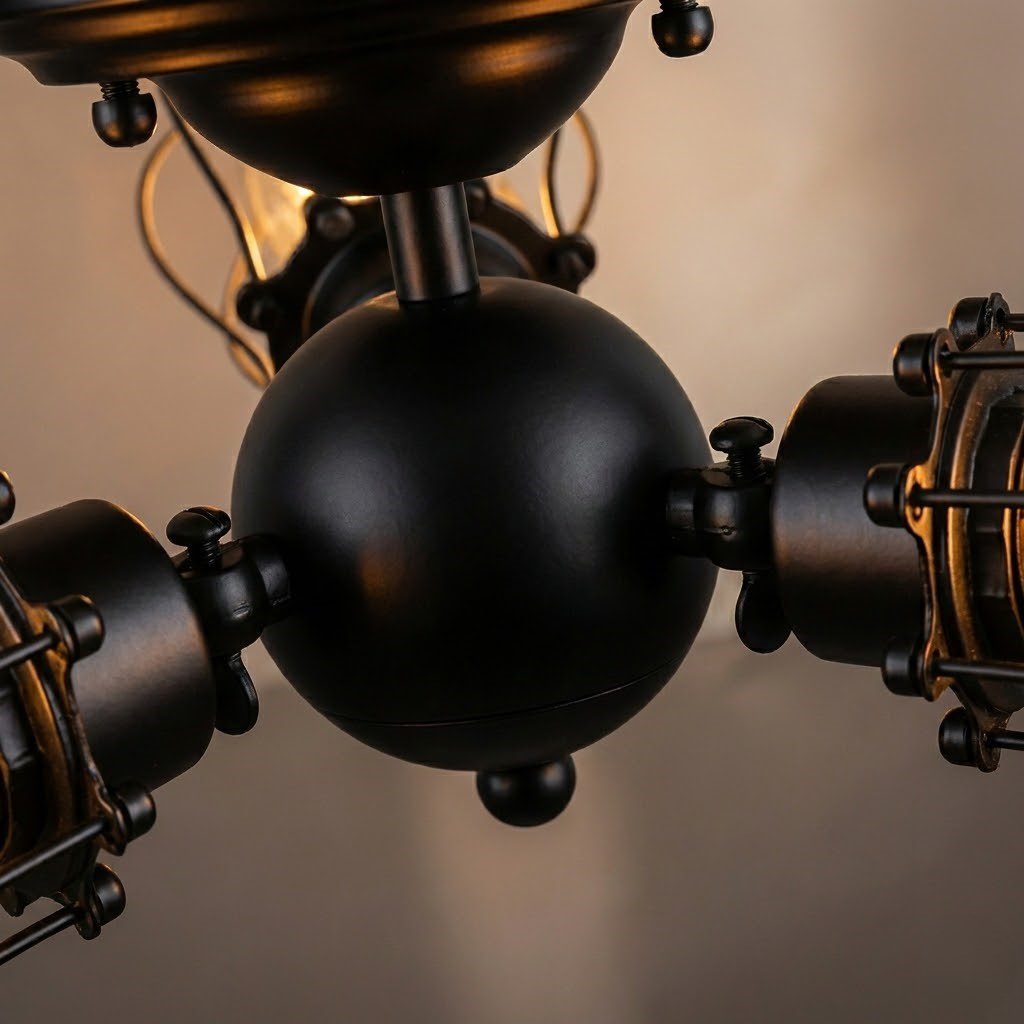 Black Industrial Ceiling Light view 11