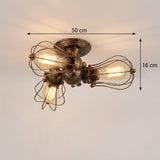 Black Industrial Ceiling Light view 2