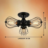 Black Industrial Ceiling Light view 3