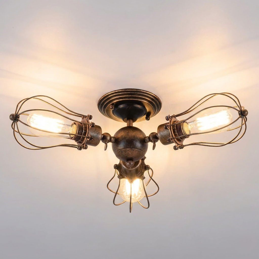 Black Industrial Ceiling Light view 9