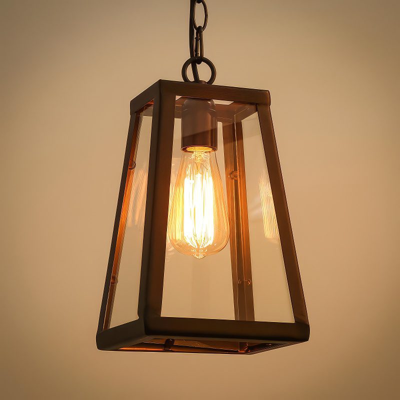 Black Industrial Lantern view 3