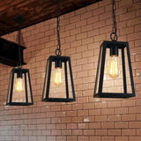 Black Industrial Lantern view 4