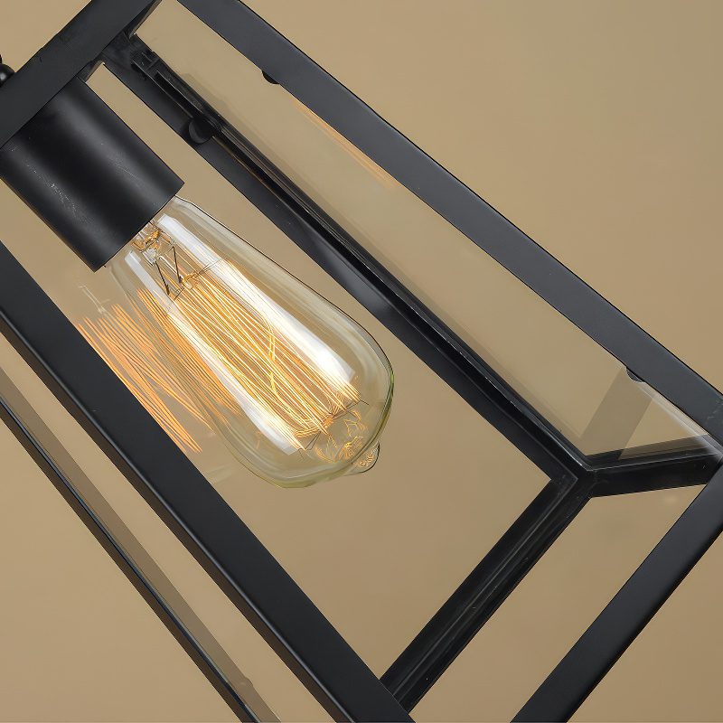 Black Industrial Lantern view 6