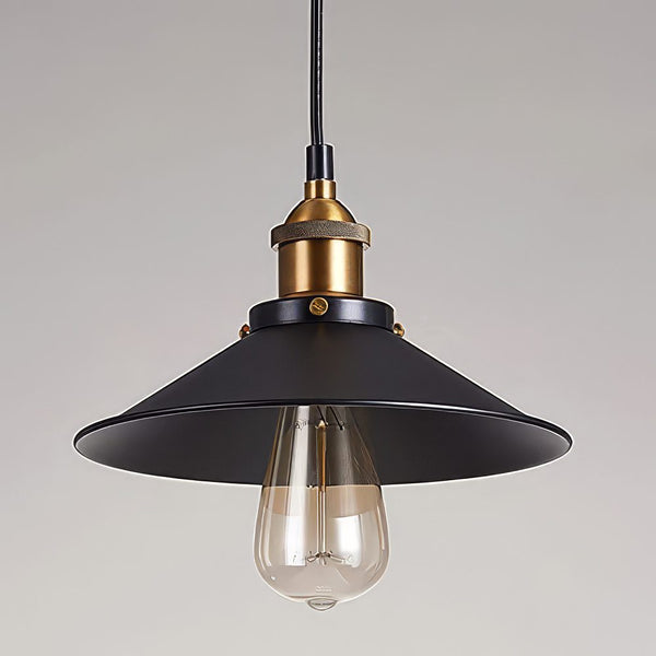 Black Industrial Pendant Light