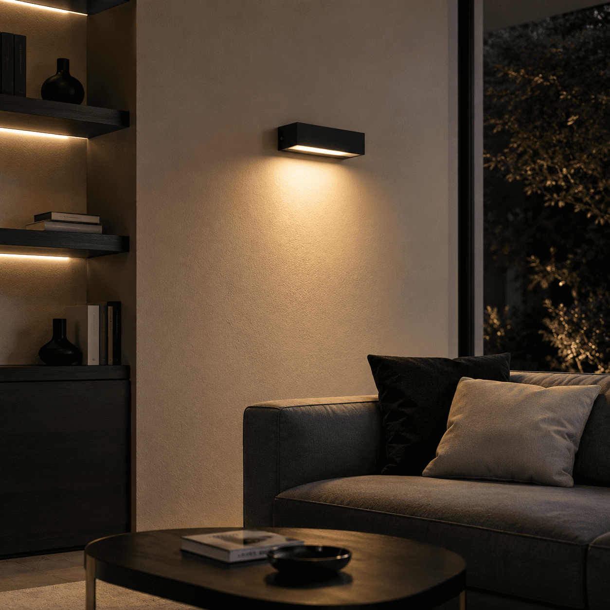 Black LED Wall Lights view 3